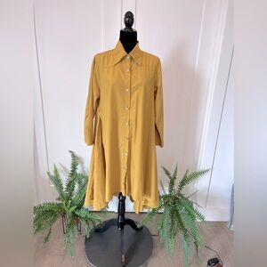 Mustard in color dress shirt size Large